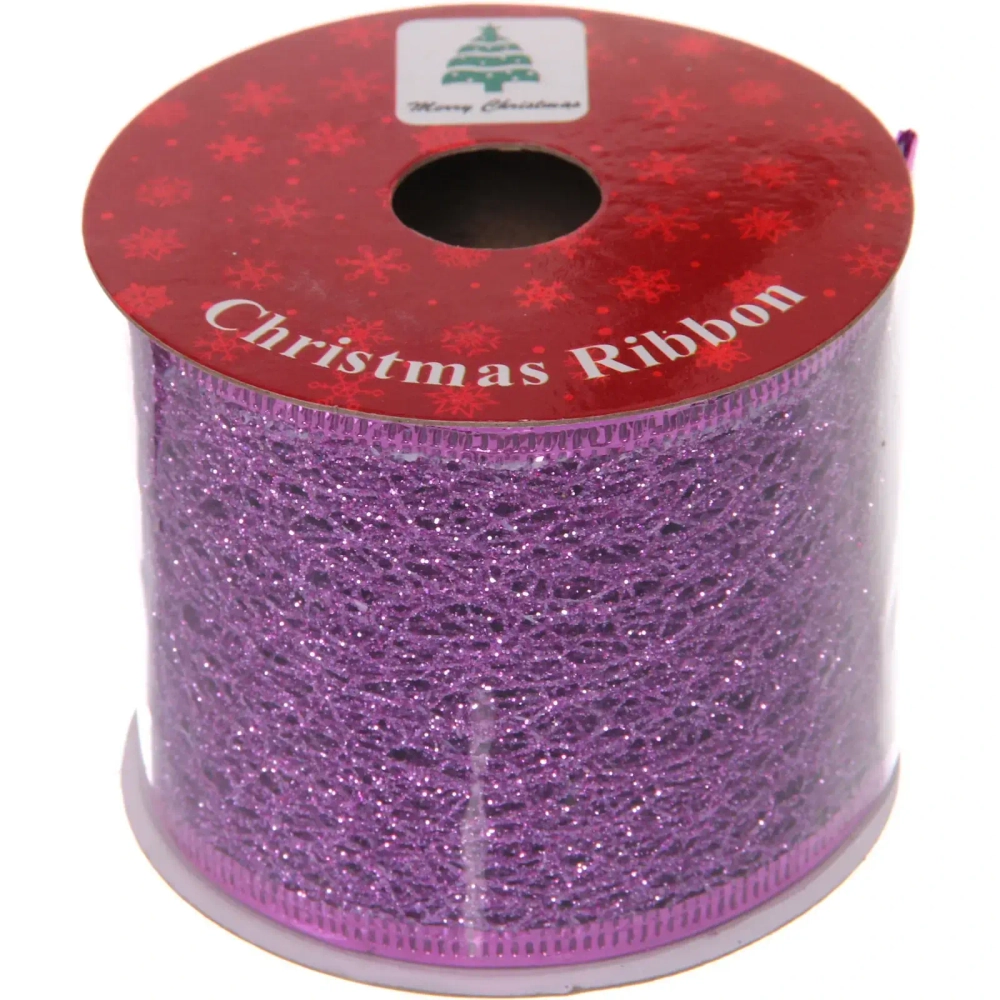 Лента для декорирования «Сказка» 6,3 см, 2,7 м, Фиолетовый