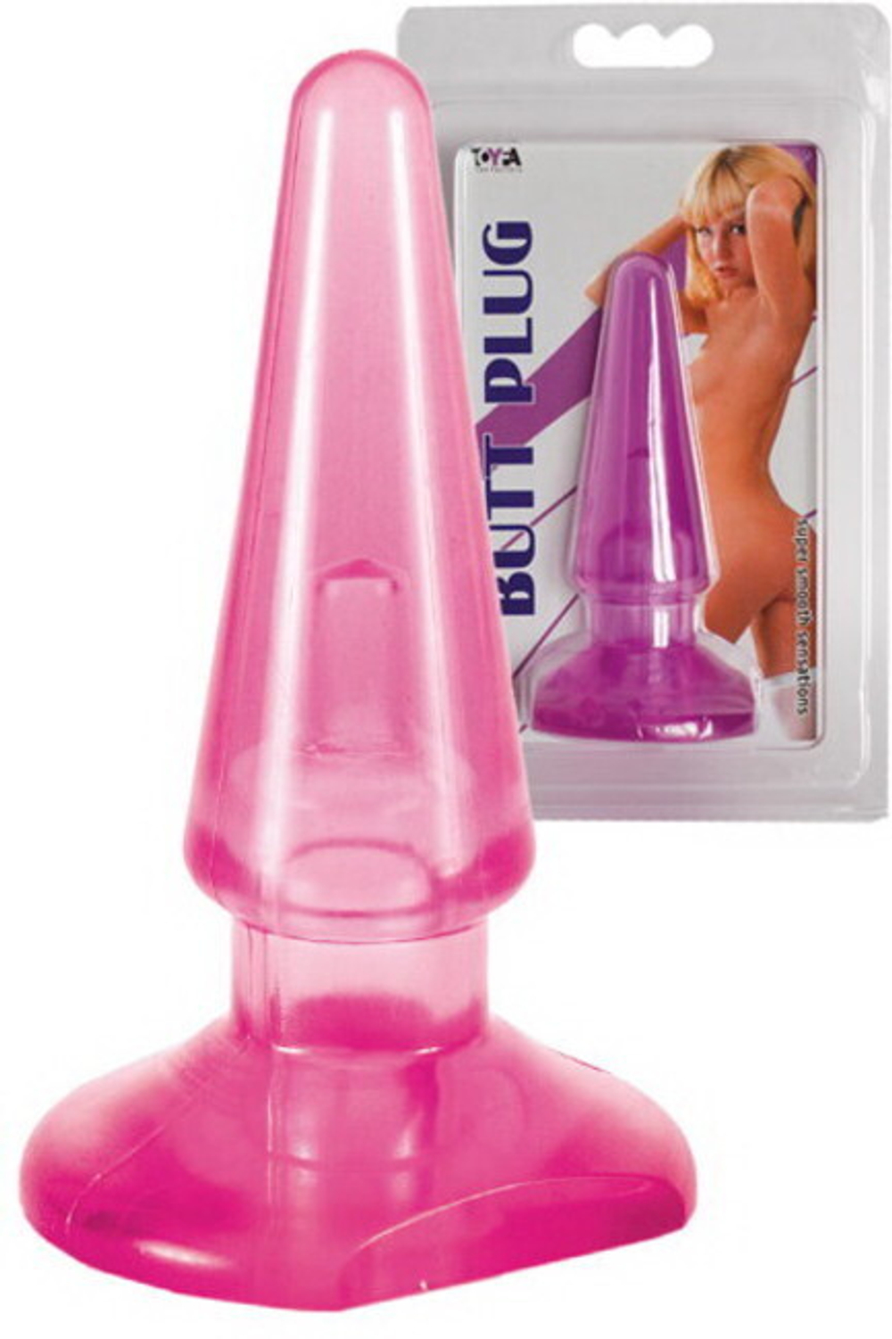 Анальная втулка розовая Butt Plug (Цвет: розовый)