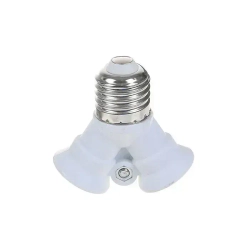 Переходник c патрона e27 на 2 патрона e27, разветвитель