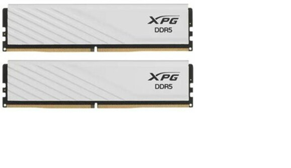 Оперативная память ADATA DDR5 32GB 2*16GB XPG Lancer Blade white PC5-48000 6000MHz CL30 1.35V AX5U6000C3016G-DTLABWH