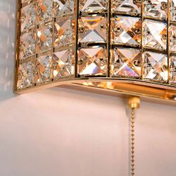 Citilux Портал CL324402 Бра хрустальное с выключателем Золото