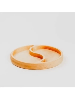 Деревянная менажница "Инь-Янь" из кедра