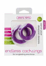 Набор фиолетовых эрекционных колец Endless Cocking Set (Цвет: фиолетовый)