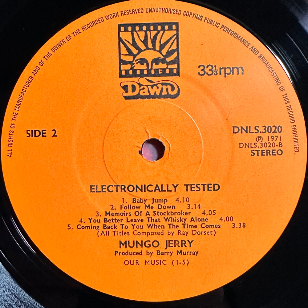 Mungo Jerry - Electronically Tested (Англия 1971г.)