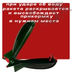 Кормушка ракета для прикормки 19см