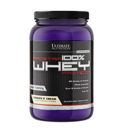 Ultimate Nutrition Prostar 100% Whey Protein 2 lb 908 g, Сывороточный протеин, Концентрат