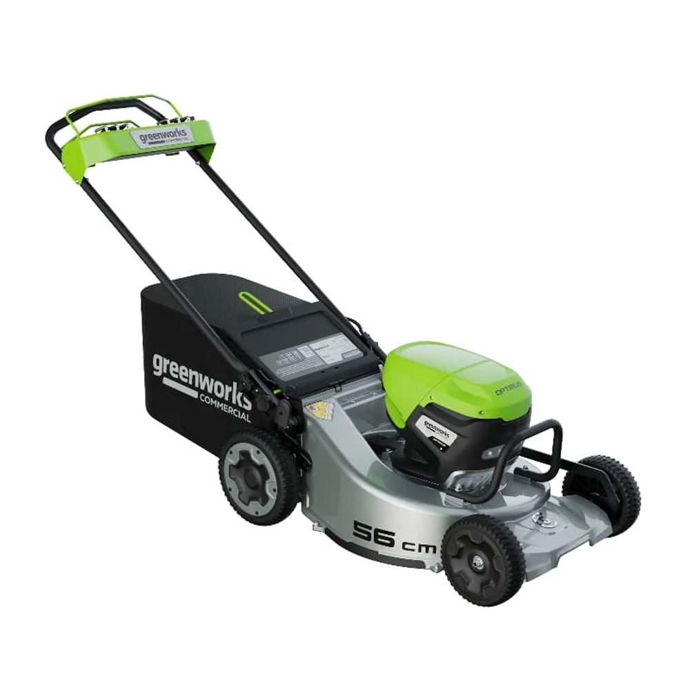 Аккумуляторная газонокосилка Greenworks LM221S 82В самоходная нож 56 см, 2519407