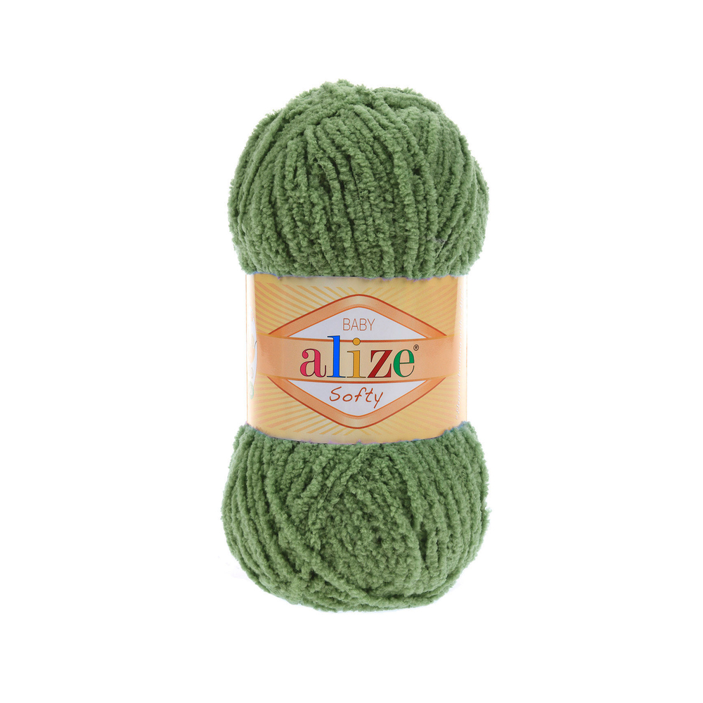 Пряжа "Softy" 485 Зелёная черепаха
