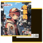 Тетрадь 48л, А5, клетка, Alingar, "Anime for Teens", скрепка,мелованный картон (стандарт), выб УФ лак, блок офсет, 5 дизайнов в пленке т/у