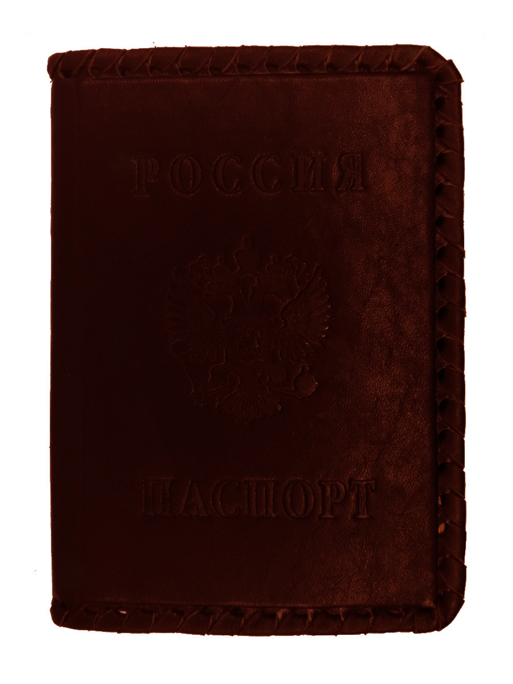Обложка на паспорт «Герб». Цвет коричневый