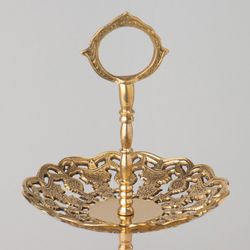 ФРУКТОВНИЦА 2-Х ЯРУСНАЯ ДИАМЕТР= 11/16СМ , ВЫСОТА=28СМ