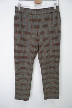 Брюки Oodji в крупную клетку 46 размер