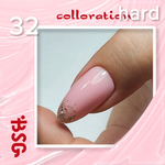Цветная жесткая база Colloration Hard №32 - Оттенок клубничного йогурта  (20 мл)