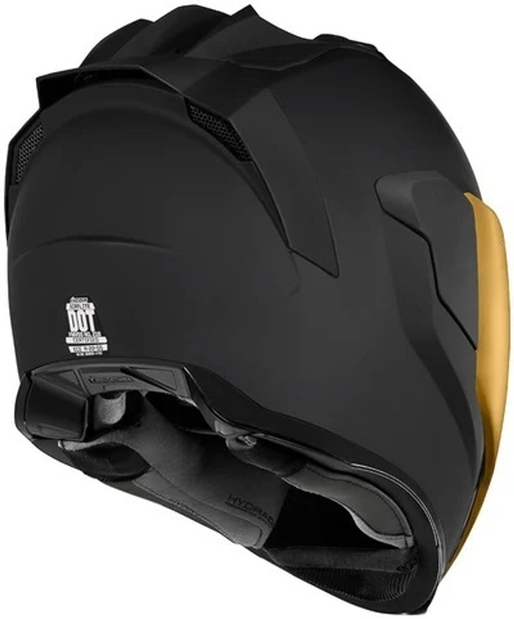 Шлем ICON Airflite Peacekeeper Black + золотой визор