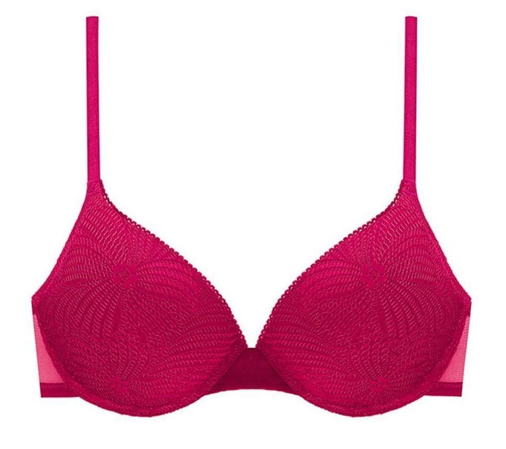 Бюстгальтер T-Shirt Bra с формованными чашками на тонком поролоне (Размер: 70F) (Цвет: нежно-розовый)