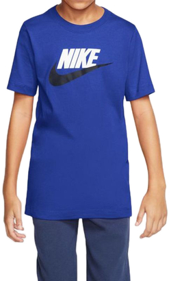 Футболка для мальчика теннисная Nike Swoosh Tee Futura Icon TD - game royal/midnight navy