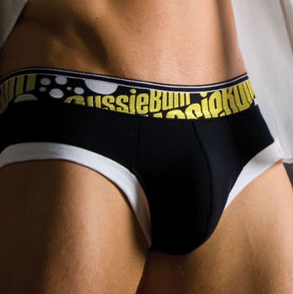 Мужские трусы брифы Aussiebum Flaunt Brief Yellow &amp; Black