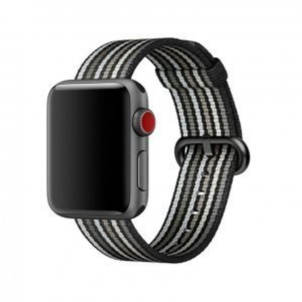 Ремешок COTEetCI W30 Nylon Rainbow Band (WH5251-BG-38) для Apple Watch 38мм/ 40мм Черно-Графитовый