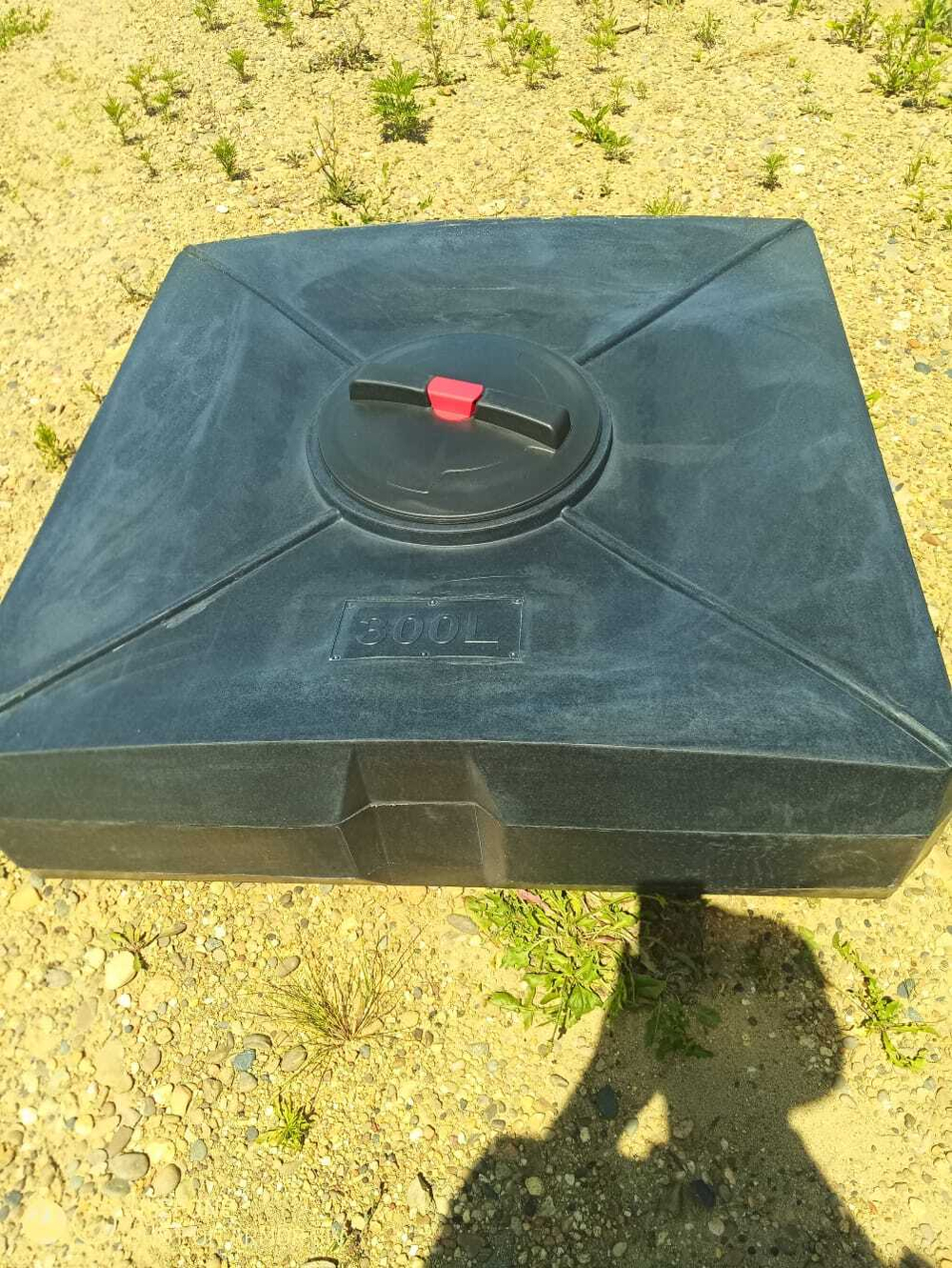 Ёмкость для душа АКПОЛ 300 л. прямоугольная (102x102x40см;синий) - арт.555001.2