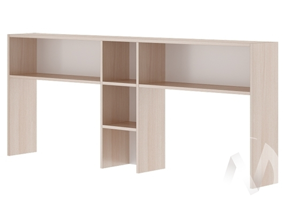 Надстройка стола двойного М15 Остин (ясень шимо светлый/белый)
