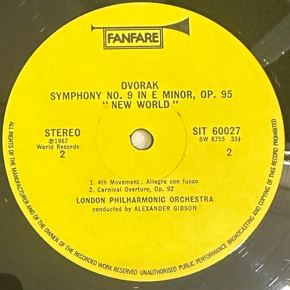 Дворжак - Симфония «Новый мир», Карнавальная увертюра (Англия)