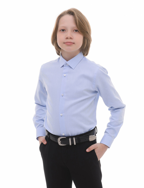 Сорочка детская VESTER длинный рукав, цвет голубой, хлопок/пэ 69814 21