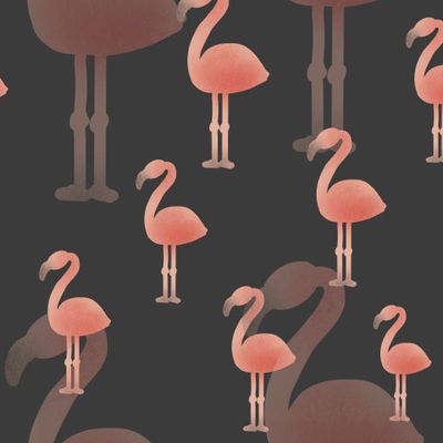 Розовый фламинго