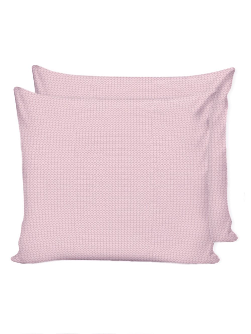 Наволочка комплект 2шт Сказка "Вязание розовое" 70х70 см, перкаль
