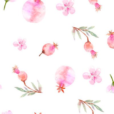 Акварельные гранаты