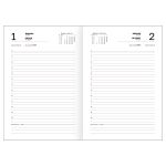 Ежедневник 2025г. А5, BG, бумвинил, коричневый,, 168л