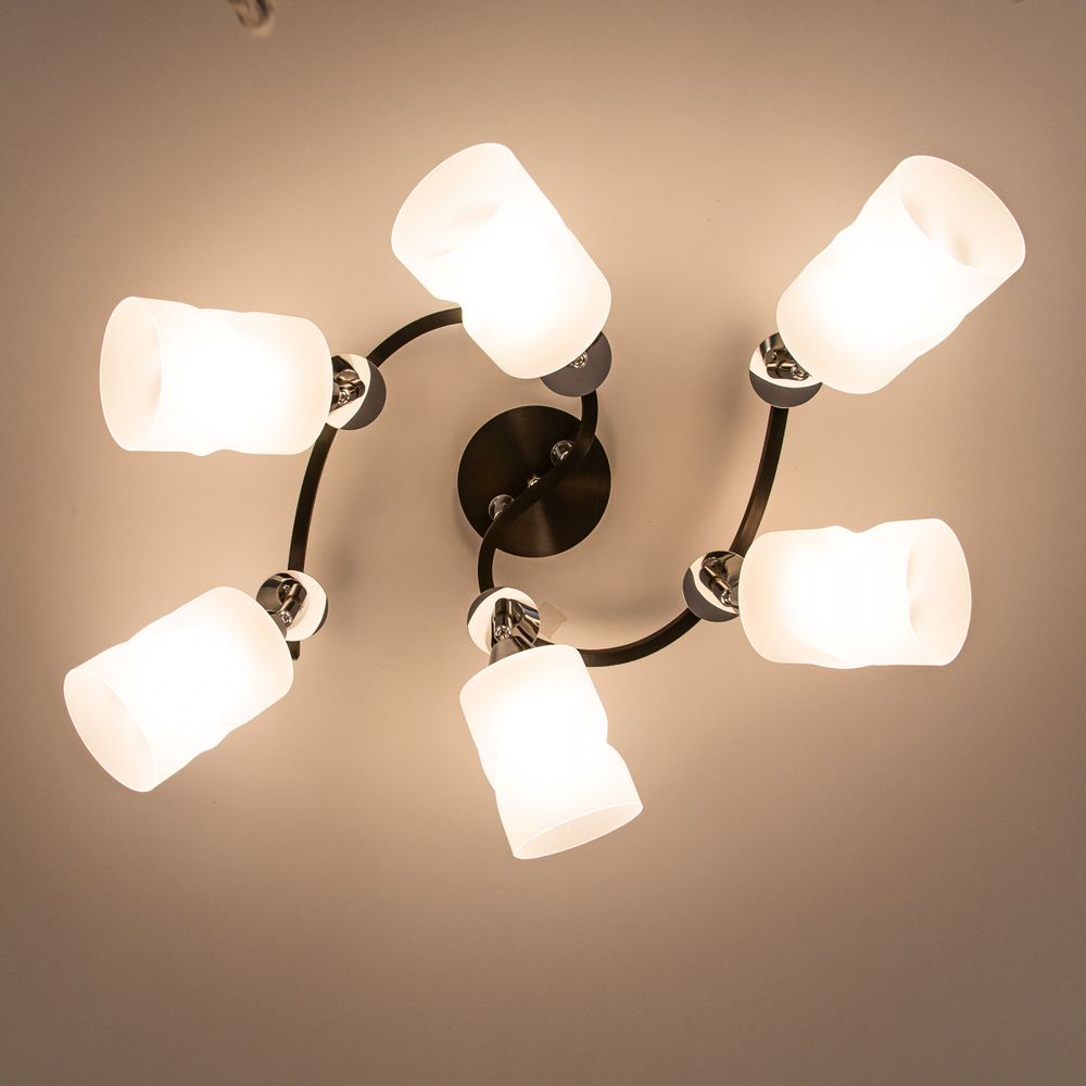 Citilux Сиерра CL119261 Люстра с поворотными плафонами Чёрная