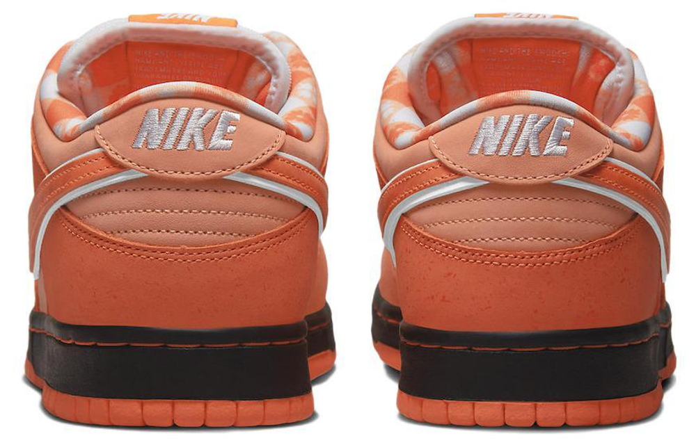 CONCEPTS x Nike Dunk SB "Orange Lobster" non-slip shock absorption wear-resistant low-top sneakers for men and women the same style Orange orange Lobster