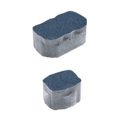 Тротуарная плитка Арена - Гранит Синий, комплект из 2 видов плит