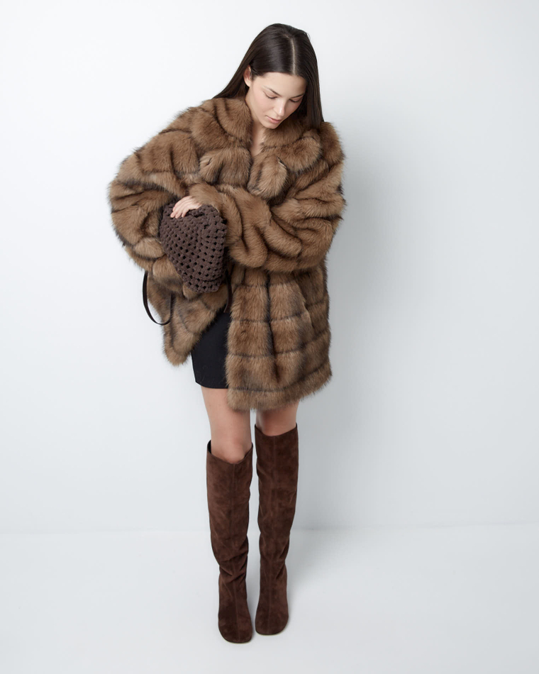 Сапоги из натуральной замши шоколадный