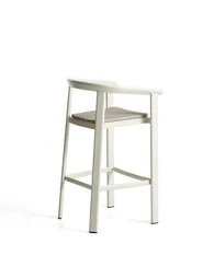 Уличный барный стул Erice из алюминия и веревки цвета экрю, 75 см
