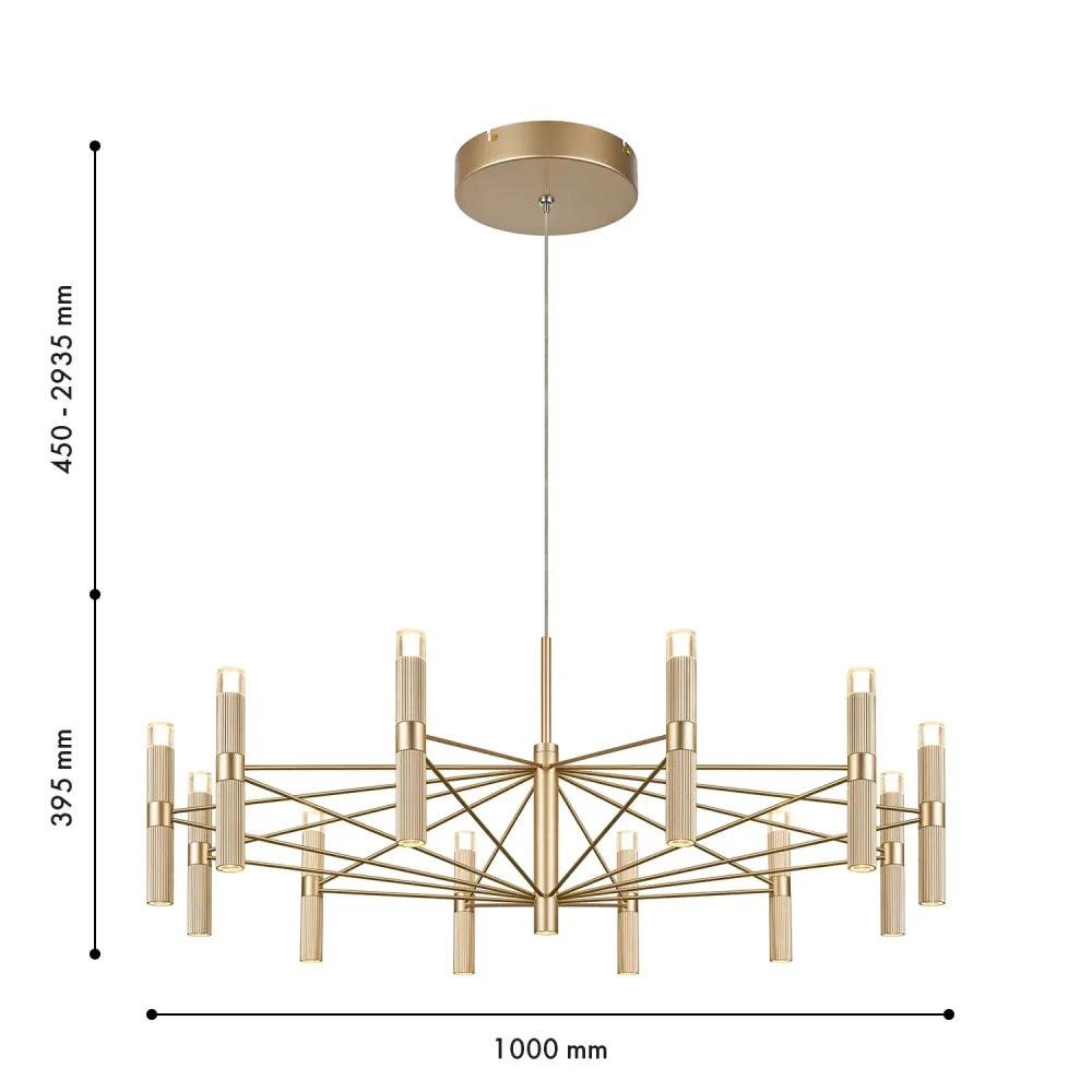 Подвесная светодиодная люстра Favourite Blick 4759-12P