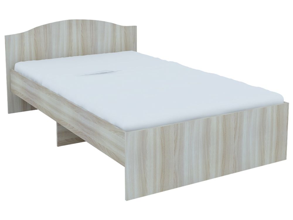 Кровать "Доминик" М-7 1400Л (ясень шимо светлый), ЛДСП, Комфорт-S, г. Ижевск