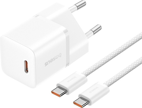 Зарядное устройство Baseus GaN5 mini 1C 20W USB Type-C белый