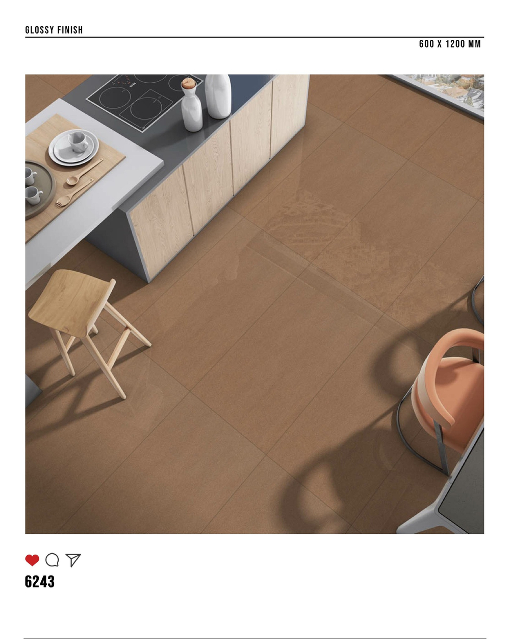 Керамогранит glossy №3 60х120, 6242
