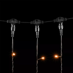 Светодиодный занавес 2*3 м., 600 желтых LED ламп, черный провод ПВХ, Beauty Led (PCL602-11-2Y)