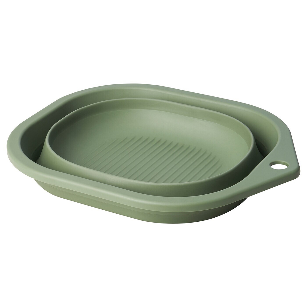 Складной таз IKEA PEPPRIG (ПЕППРИГ), Зеленый, 10 л