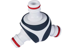 Коннектор Y-образный, пластик, премиум-класса HF 019 Garden Elitech 206047