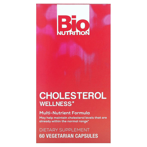 Bio Nutrition, Cholesterol Wellness, 60 вегетарианских капсул