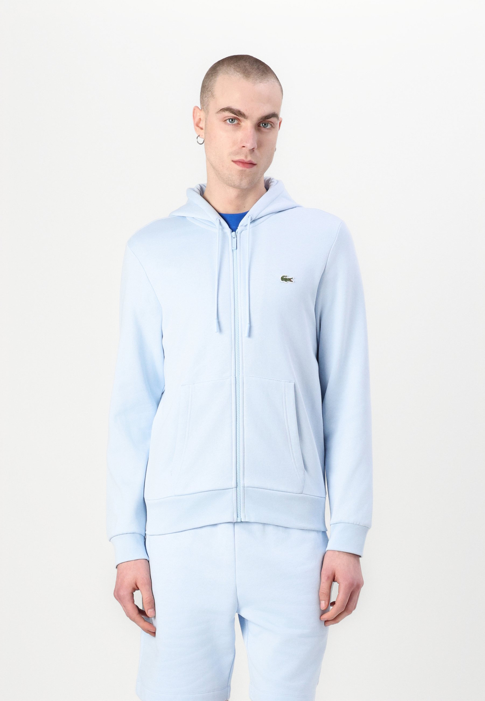 Lacoste Толстовка на молнии - Голубой (LA222S089-K17)