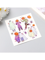 Переводные тату на тело цветные «Приведения и тыквы», 10×10 см