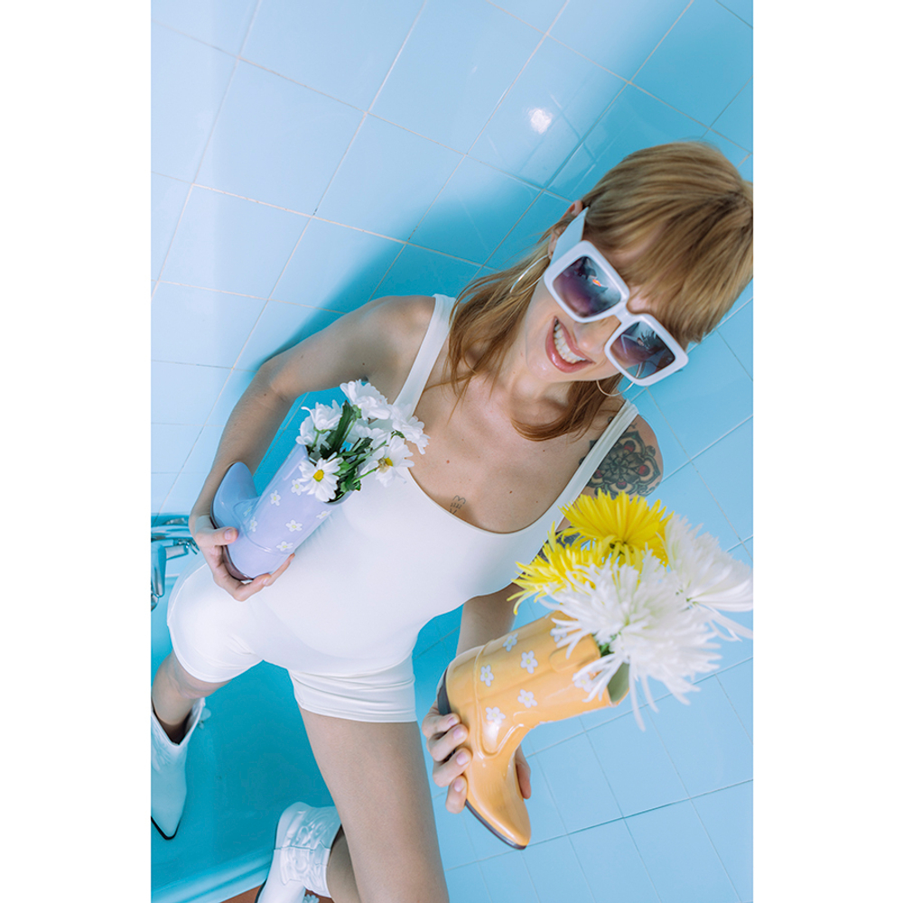 Ваза для цветов rodeo, 22,5 см, лиловая