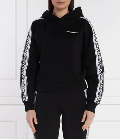 Худи logo tape hoodie Karl Lagerfeld - черный(241W1807)