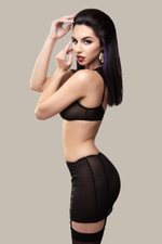 Юбка-пояс для чулок Subtlety (Размер: 46-48) (Цвет: черный)