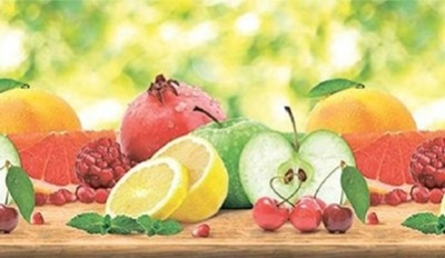 Фартук панель Фрукты 600*1000мм/2