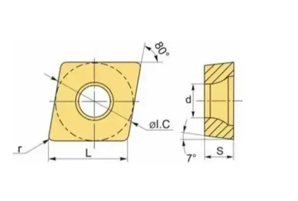 Пластина твердосплавная CCMT09T304 VP15TF / 10 штук
